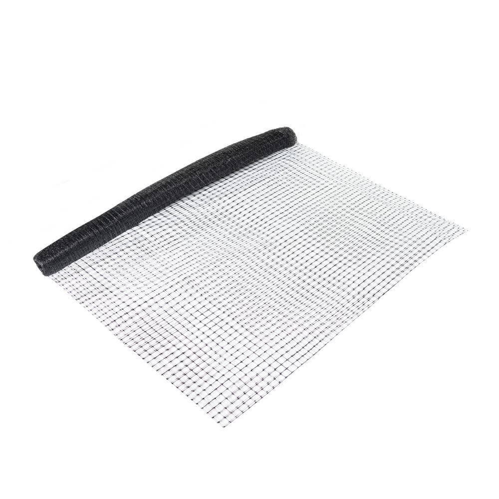 7 ft. x 100 ft. x 3/4 in.. Black Plastic Bird Netting for Vegetable Tree & Fruit