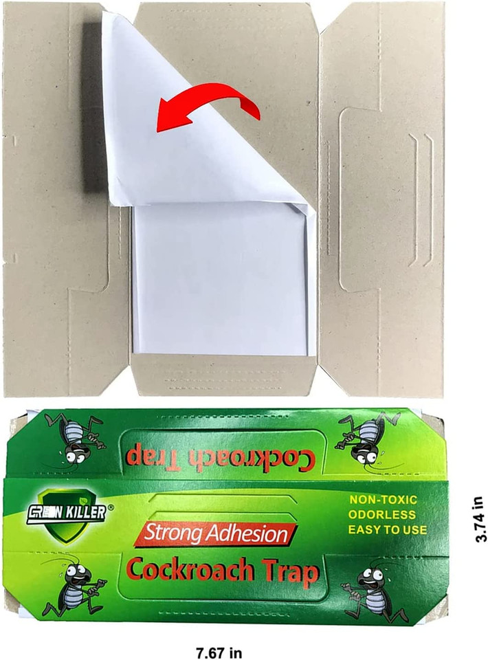 Roach Traps Indoor 10Pack, Sticky Traps for Cockroaches Indoor Home, Sticky Glue