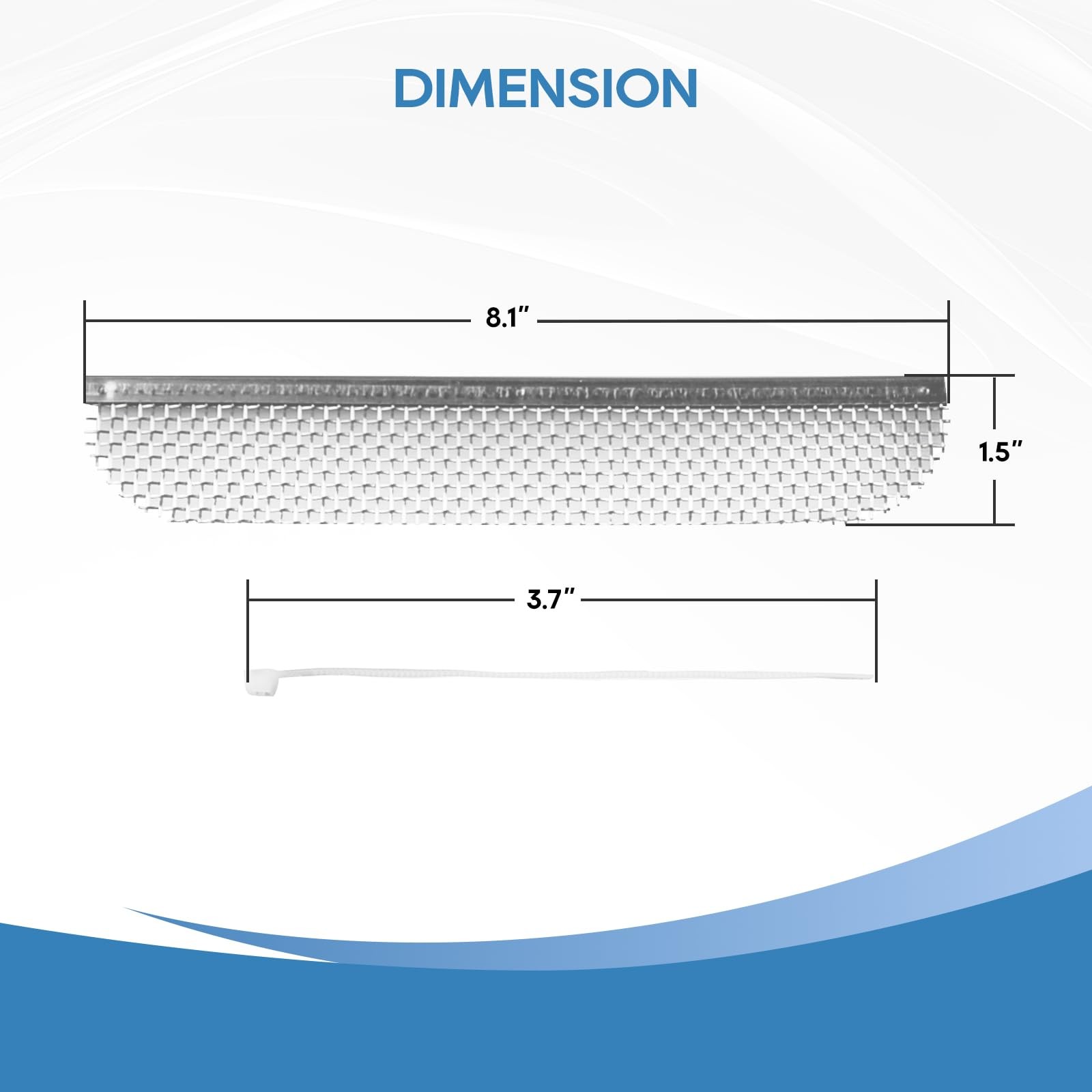 RV Fridge Vent Bug Screen 6Pack 8.1×1.5in Stainless Steel Mesh for Dometic