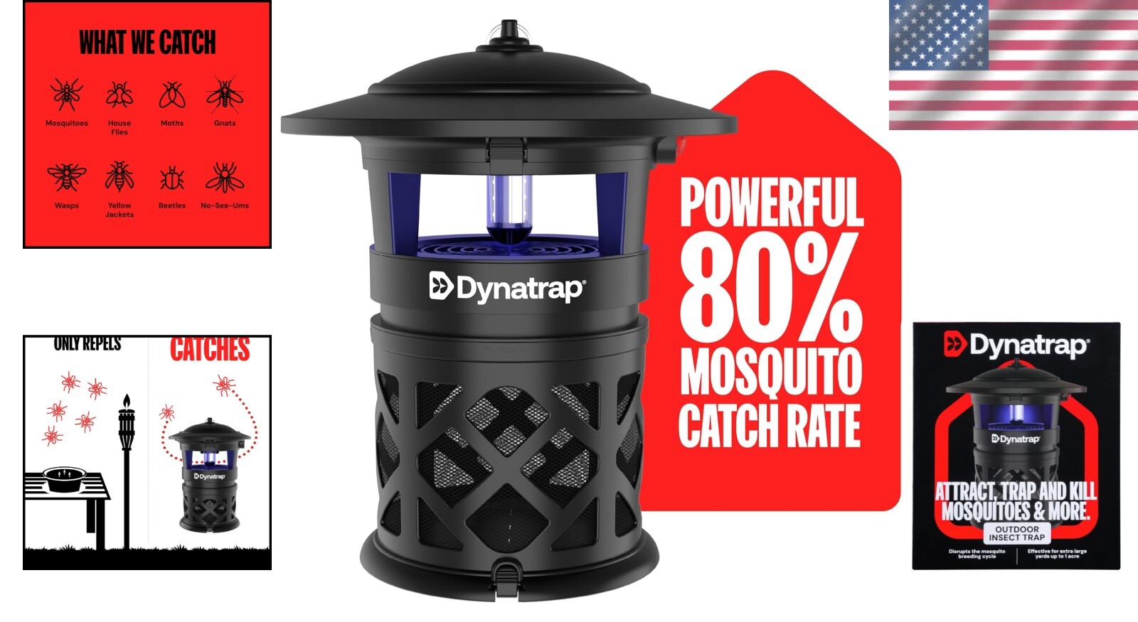 Advanced 1 Acre Mosquito and Insect Killer – UV Light & Quiet Fan Technology