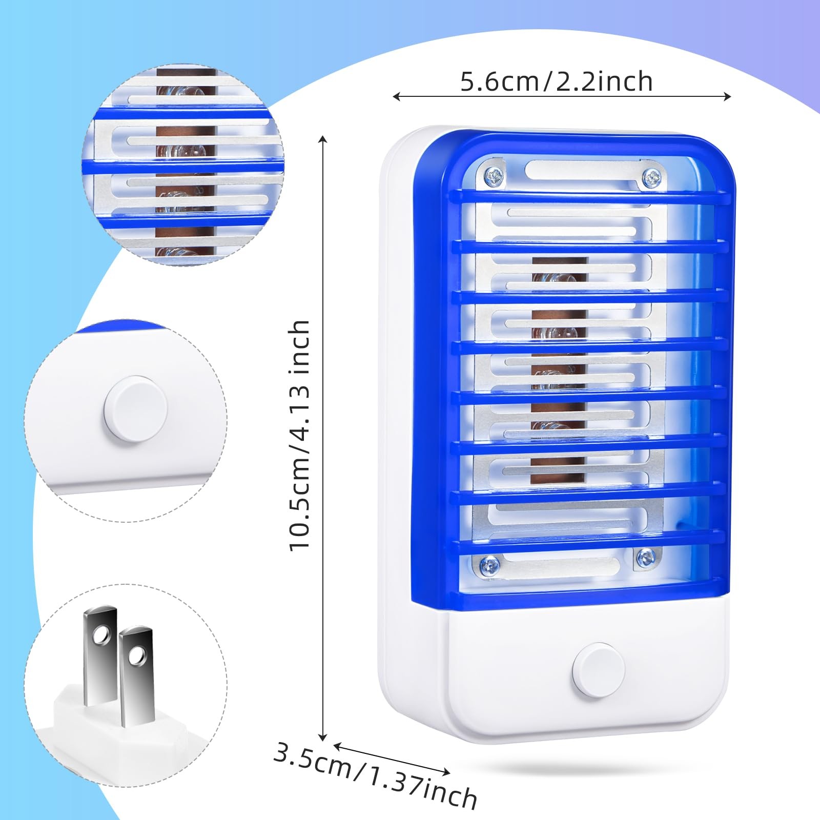 4 Pack Bug Zapper Plug in, Indoor Flying Insect Trap for Mosquito, Fly, Gnat …