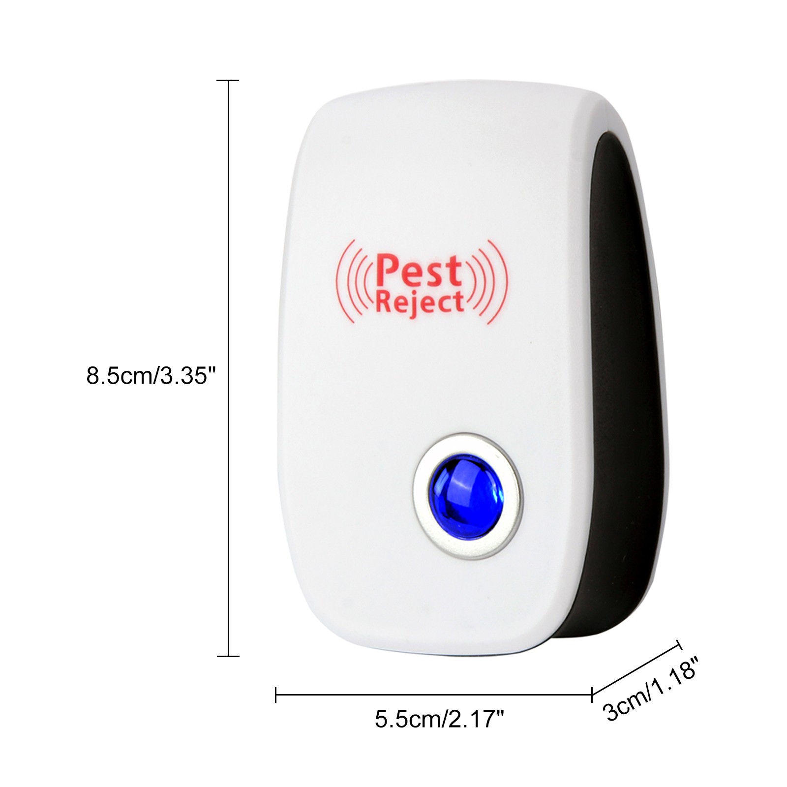 Ultrasonic Pest Repeller Insect Repellent for Mosquito Mice Roaches US Plug