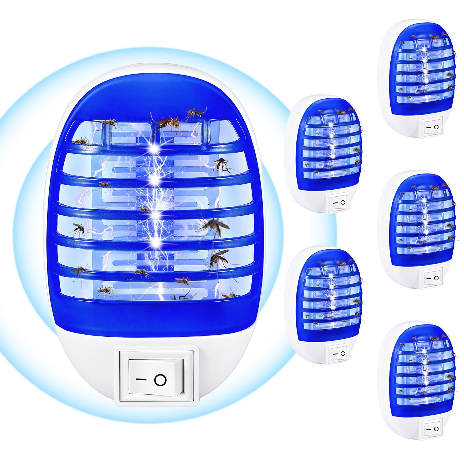 2026 Plug in Bug Zapper for Indoor Use 6 Pcs, Electronic Mosquito Zappers Ind…