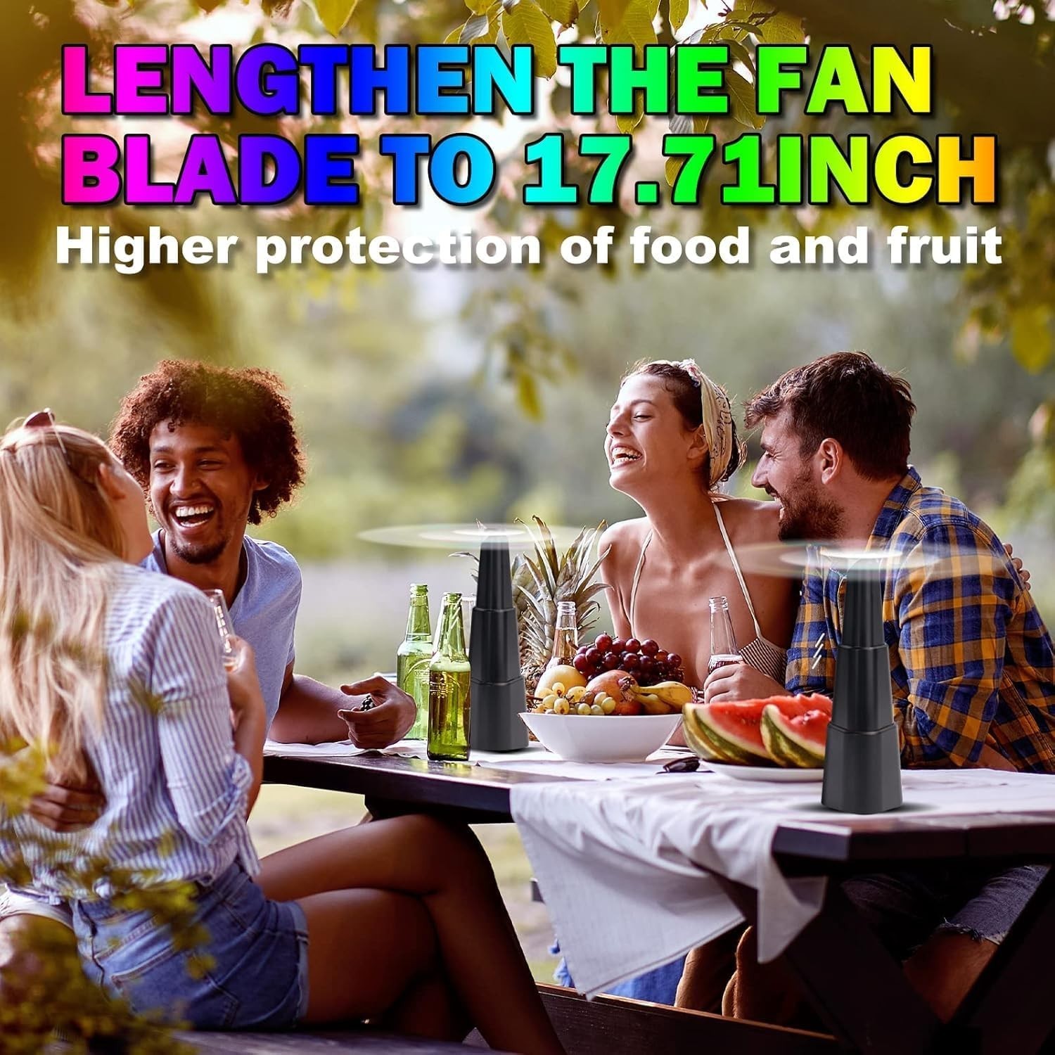 Fly Fans for Tables Pack of 4 Battery Powered