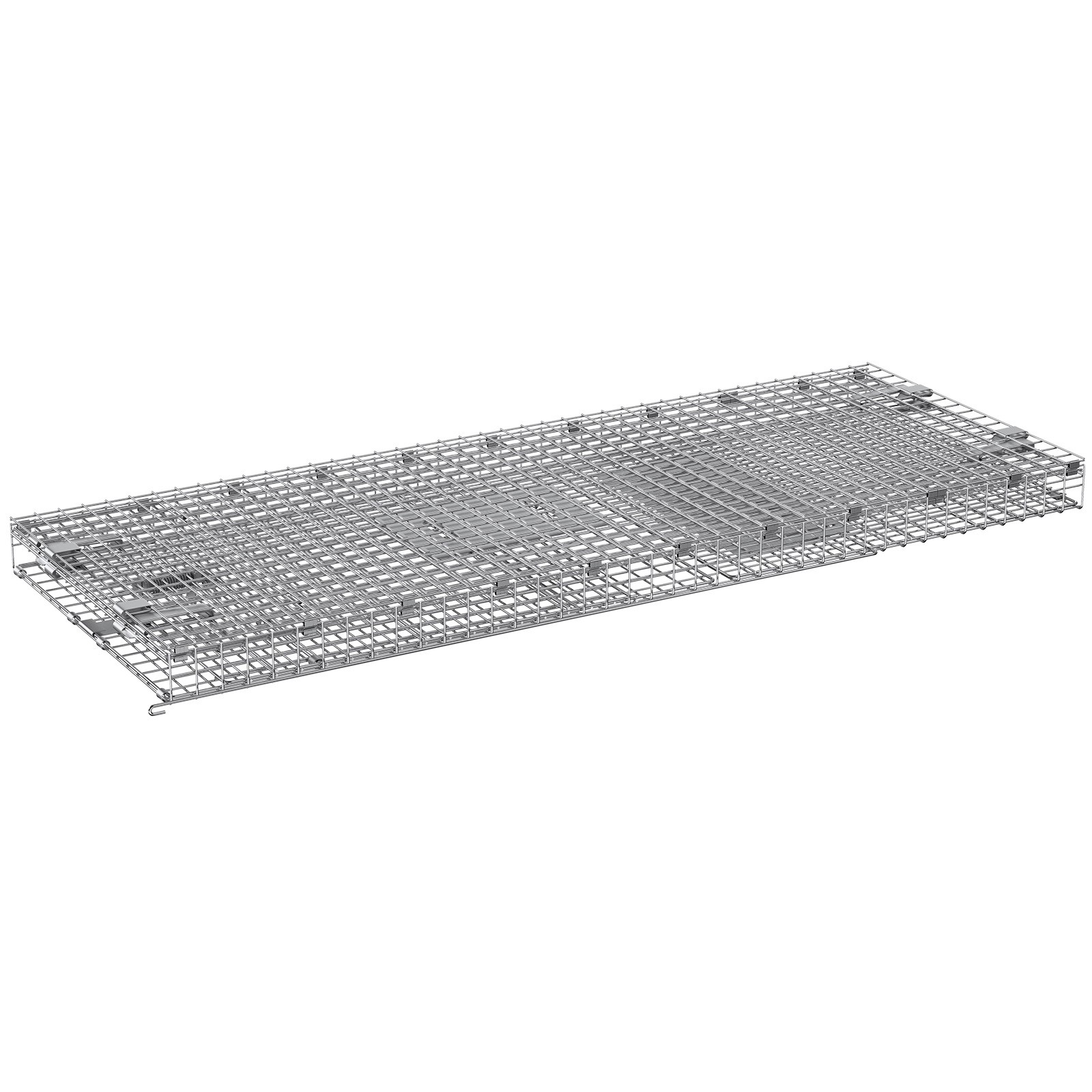 VEVOR Live Animal Cage Trap 42″ x 16″ x 18″ Humane Cat Trap Cats Squirrels Mouse