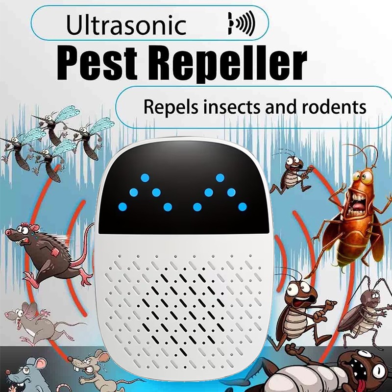 2PCS Ultrasonic Repeller Plug In Electronic Mouse Roach Rodent Repellent Home US