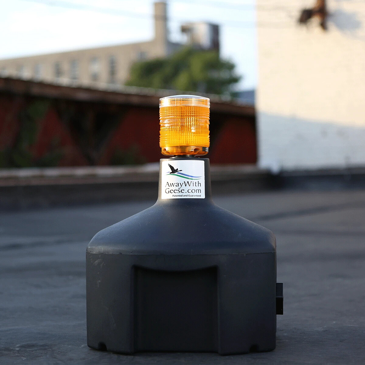 AWAY WITH GEESE – Roof Unit – disrupts geese – Geese Deterrent – Guaranteed!