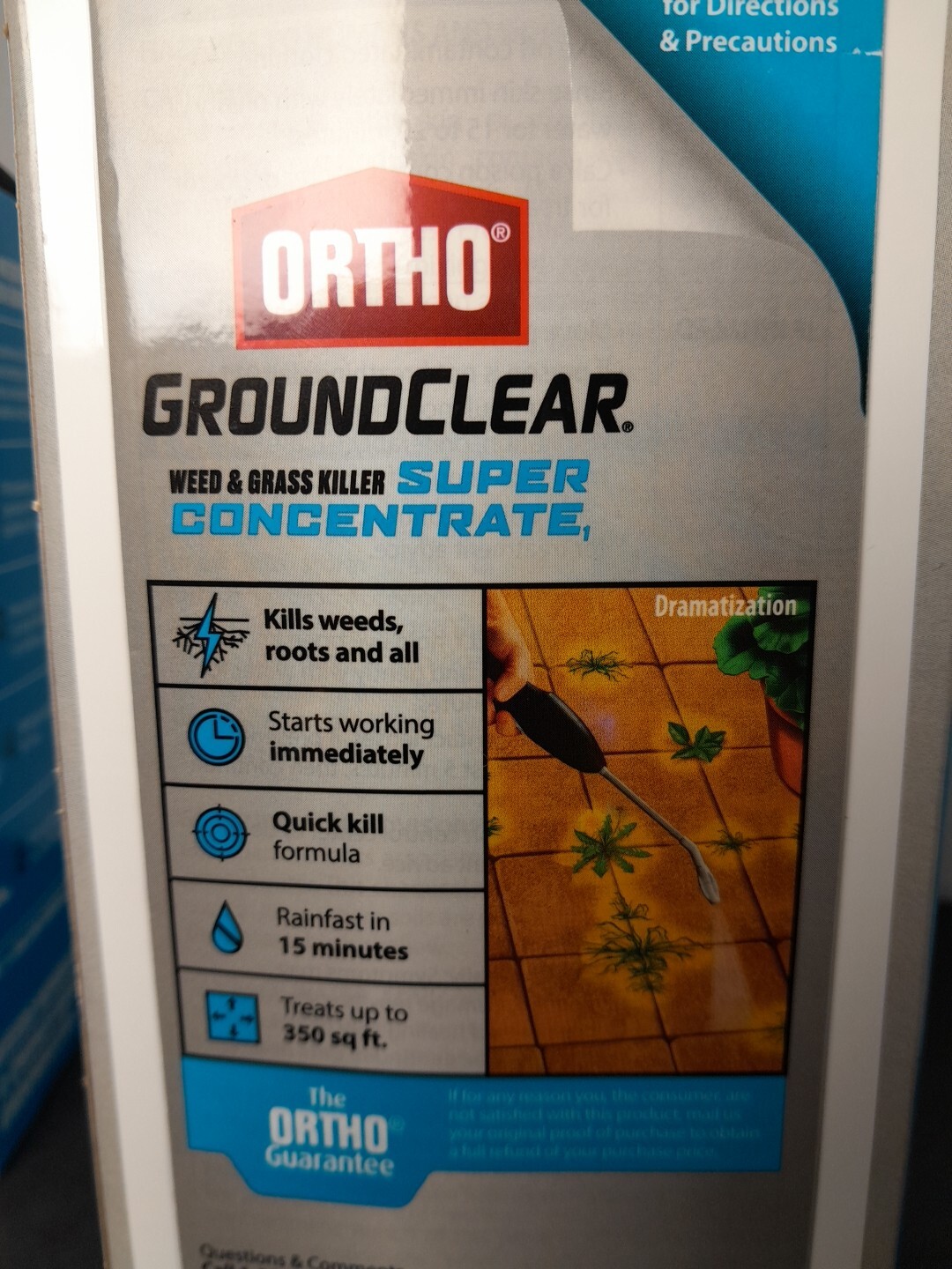 2 Ortho GroundClear Weed & Grass Killer Super Concentrate Refill Pouch, 4 x 5 OZ