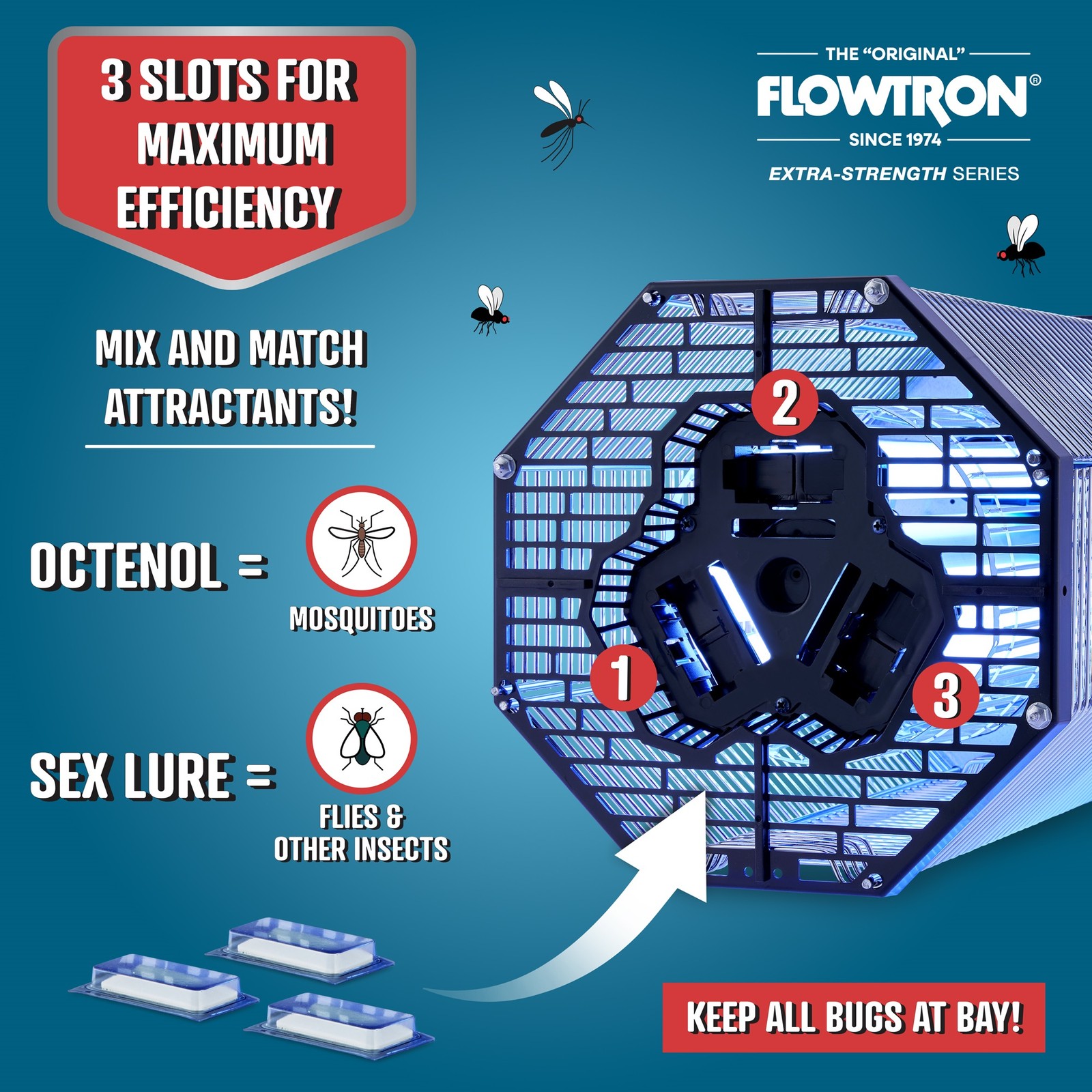 Flowtron Diplomat Fly Control Device, 120-Watt Bug Zapper 1200 Sq.Ft
