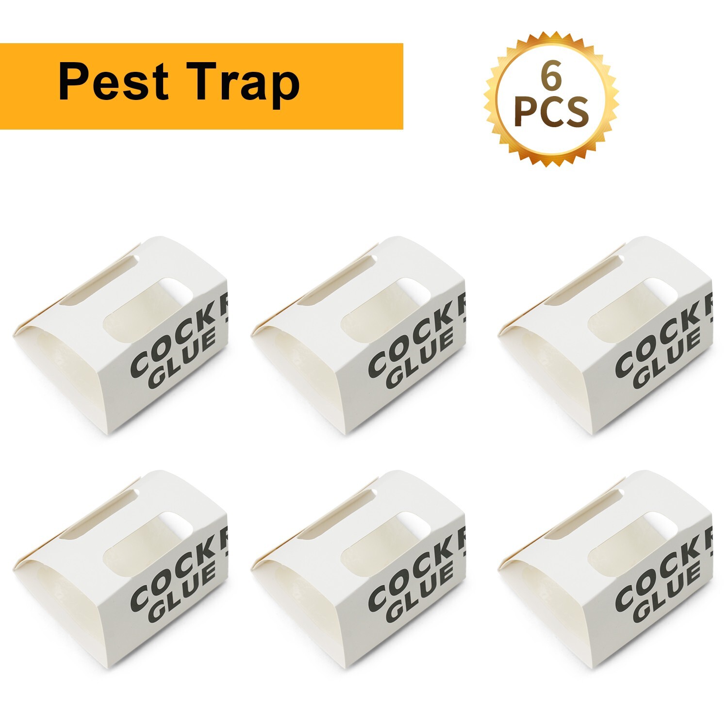 36 Pcs Indoor Roach Traps Cockroach Bug Pest Killer Bait Glue Traps Spider Motel