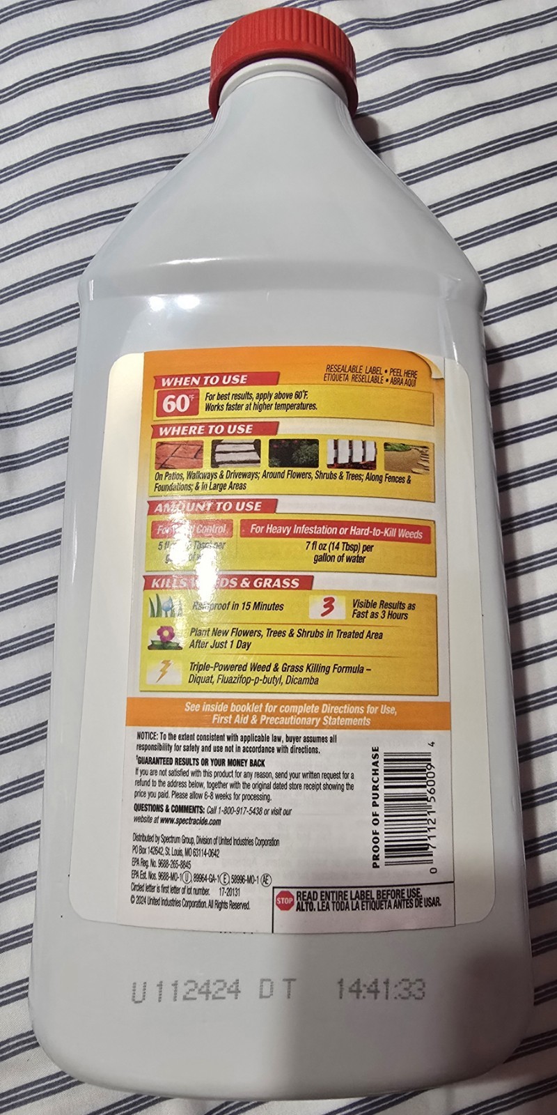 Spectracide Weed And Grass Killer Concentrate 40oz.