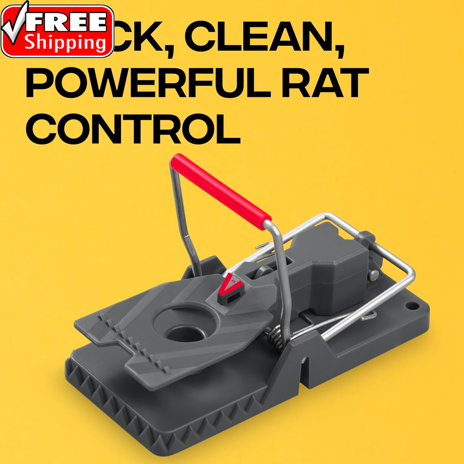 M144-2B Instant Power-Kill Easy Set Reusable Rat Trap – 2 Traps