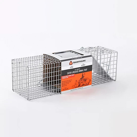 CountyLine 1-Door Live Animal Cage Trap, 24 in. x 7 in. x 7 in.