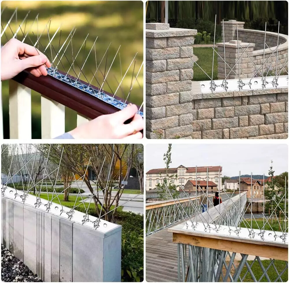 1/2/4PCS Bird Spikes for Pigeons Small Birds Anti Bird Spikes Easy to Install