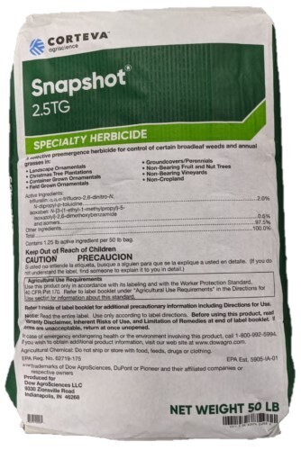 Snapshot 2.5 TG Herbicide – 50 Pound Bag (Mulch Bed Weed Inhibitor)