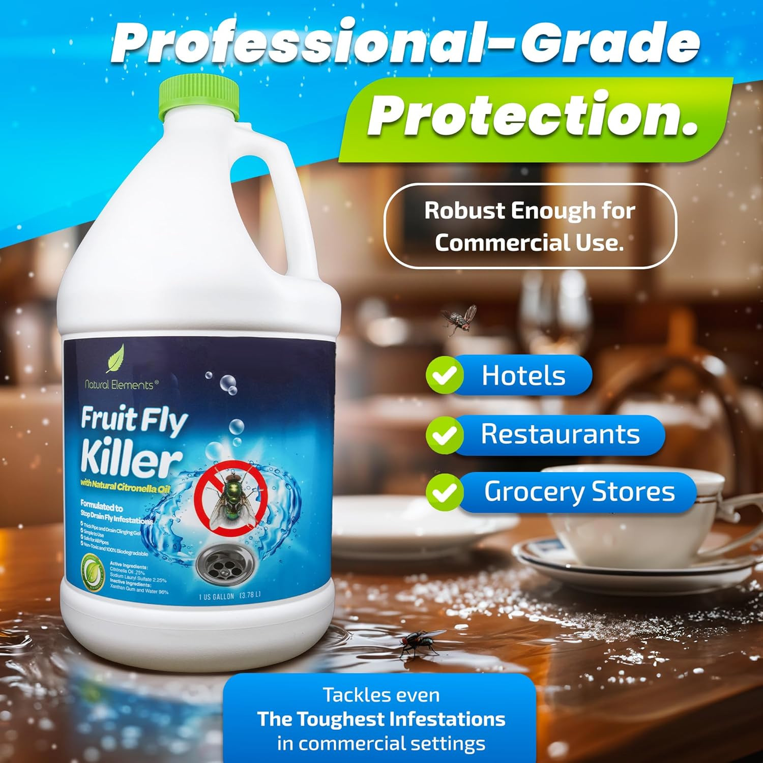 Fruit Fly Killer | Drain Flies, Gnats, Flying Ants | Home & Commercial Use | …