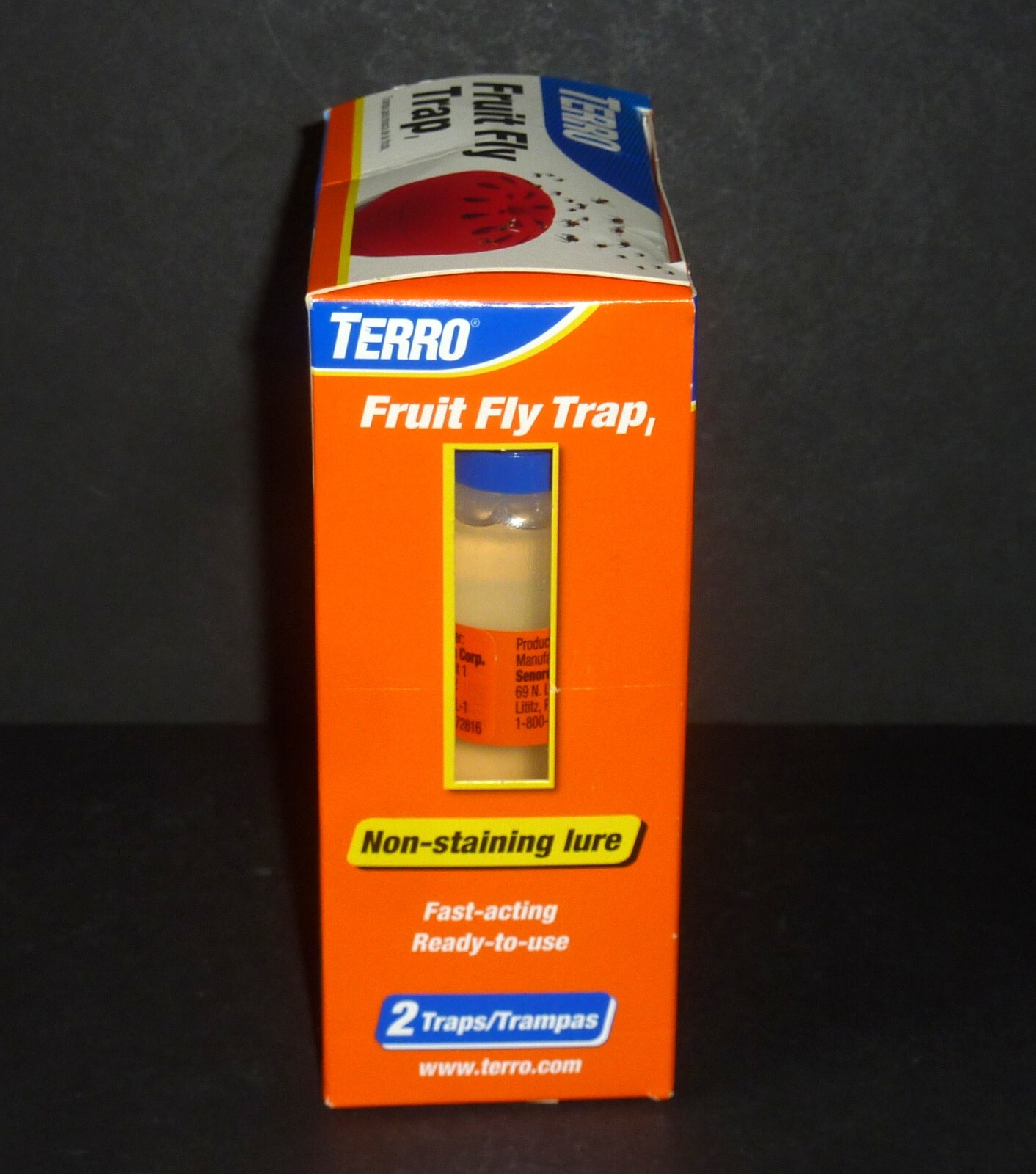 TERRO Indoor Fruit Fly Trap with Built in Window 2 Traps + 90 day Lure Supply