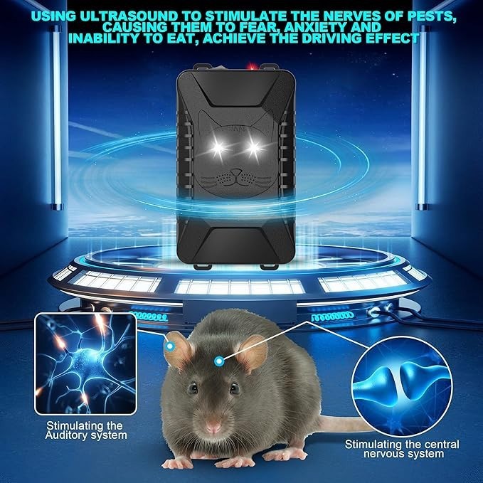 4 Pcs Ultrasonic Pest Reject Car Control Electronic Repellent Rat Mice Repeller