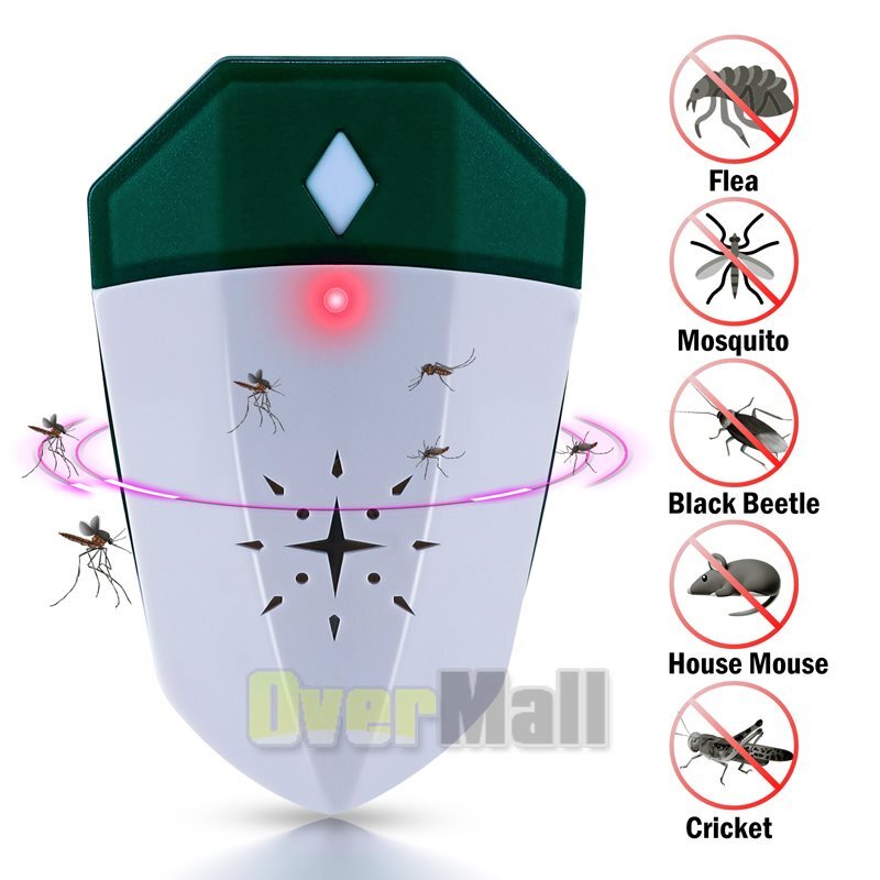 6x Electronic Pest Reject Control Ultrasonic Plug-in Repeller Bug Rat Roaches US