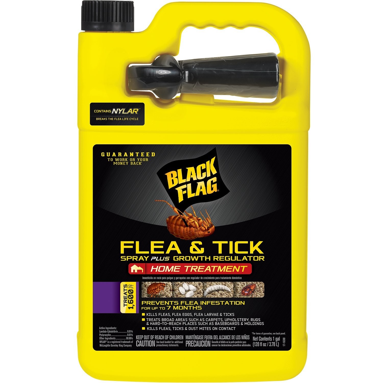 Flea & Tick Spray Plus Growth Regulator, Home Treatment, 1 gal, 128 Oz