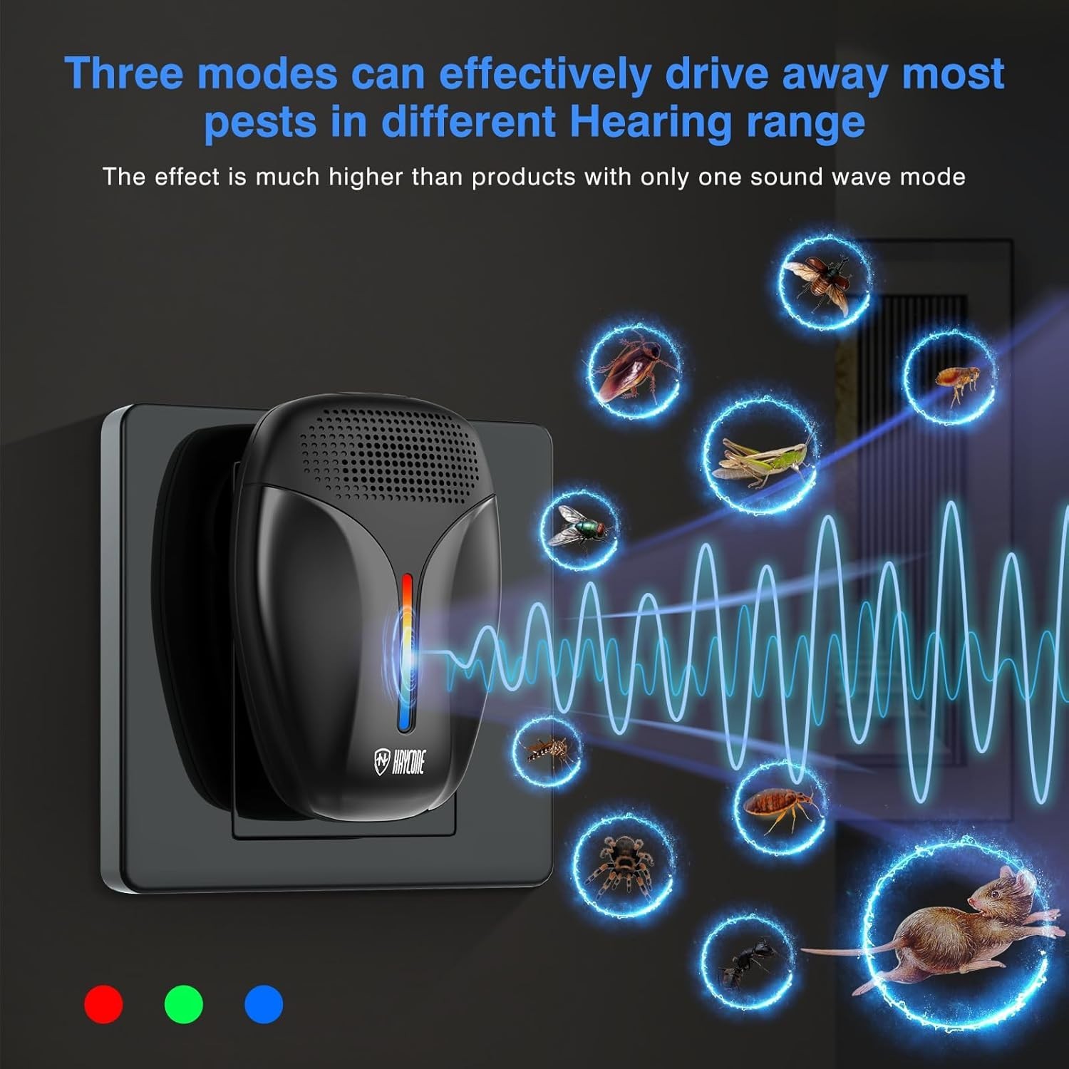 6-Pack Modern Ultrasonic Pest Control Repeller – Effective Against Common Bugs