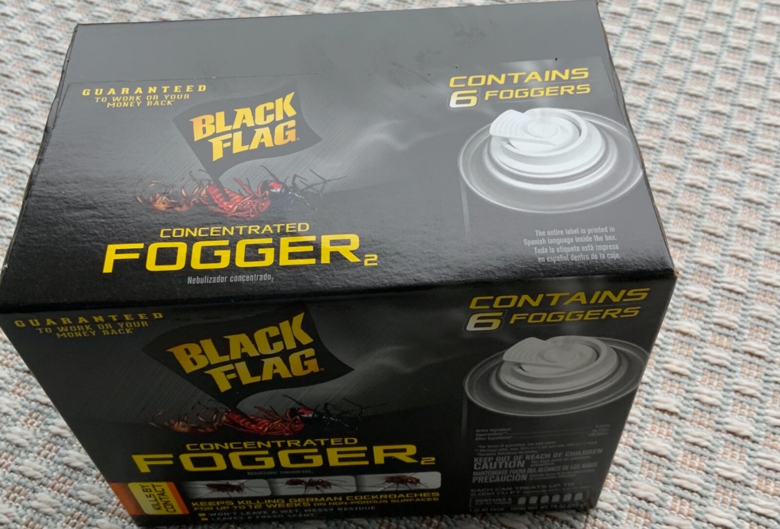 6 Can Fogger Bomb Insect Killer Bug Flies Roach Spider Indoor Bed Kill Shot Tick