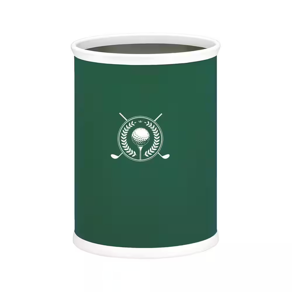 Kasualware Golf 13 Qt. Oval Wastebasket in Green