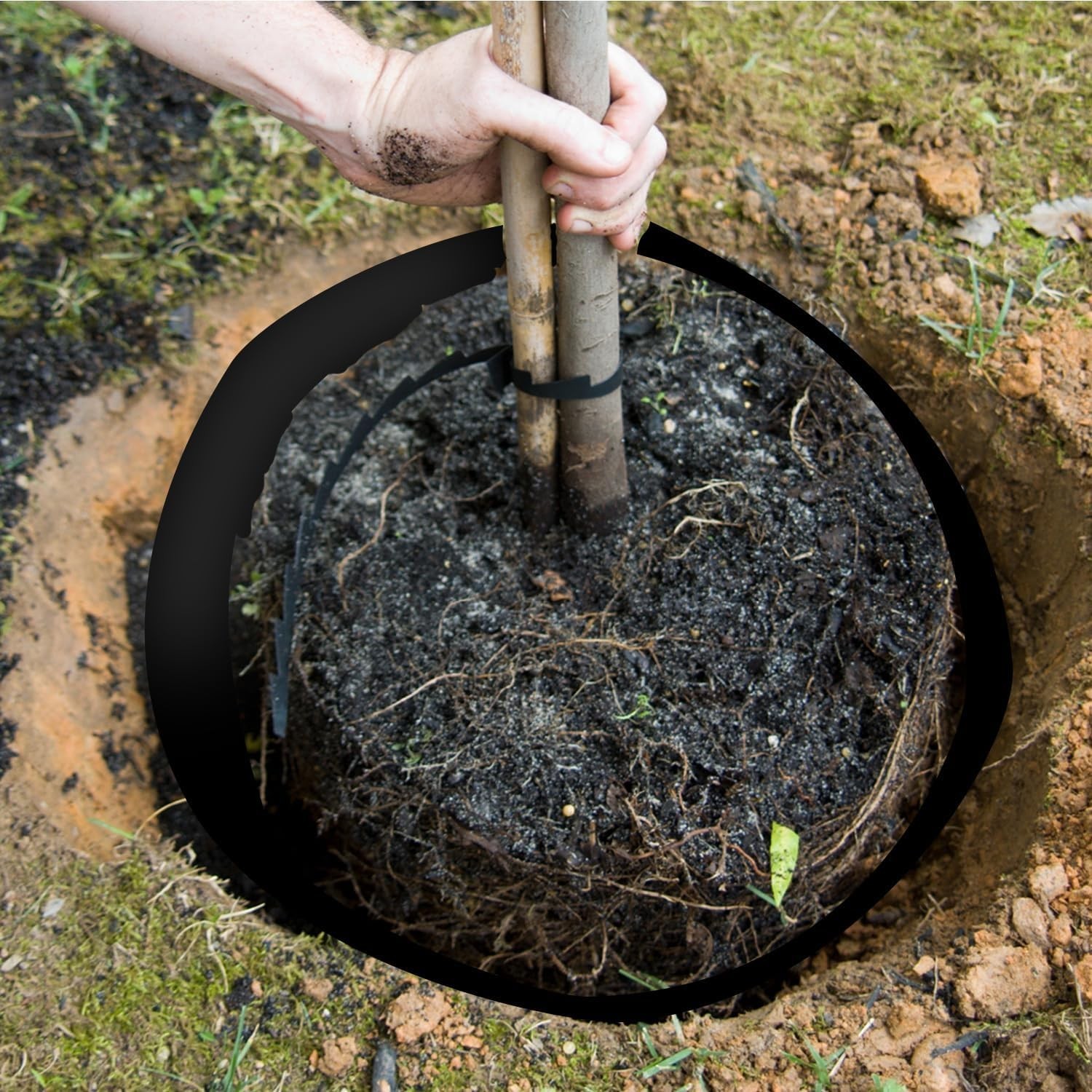 20ft x 18in x 60mil-Tree Root Barrier Bamboo x x 60mil, Black