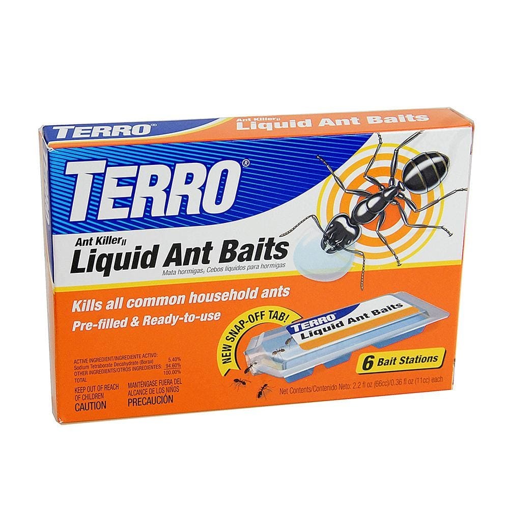 TERRO Liquid Ant Bait Ant Killer 6 Bait Stations 2 Packs