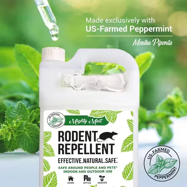 Gallon (128 Oz.) Rodent Natural Peppermint Oil Spray – Non Toxic
