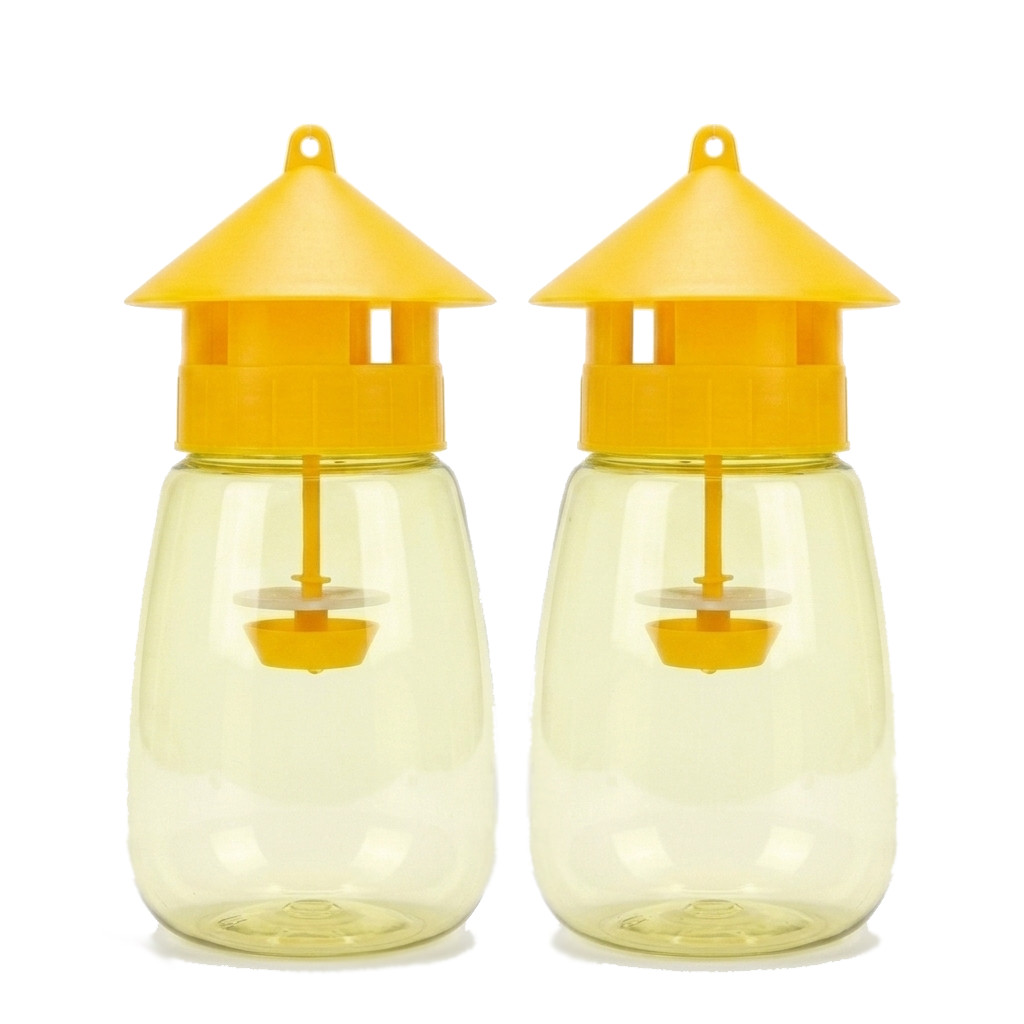 2 Pack Fruit Fly Trap & Cucumber Fly Insect Traps Reusable Pest Control