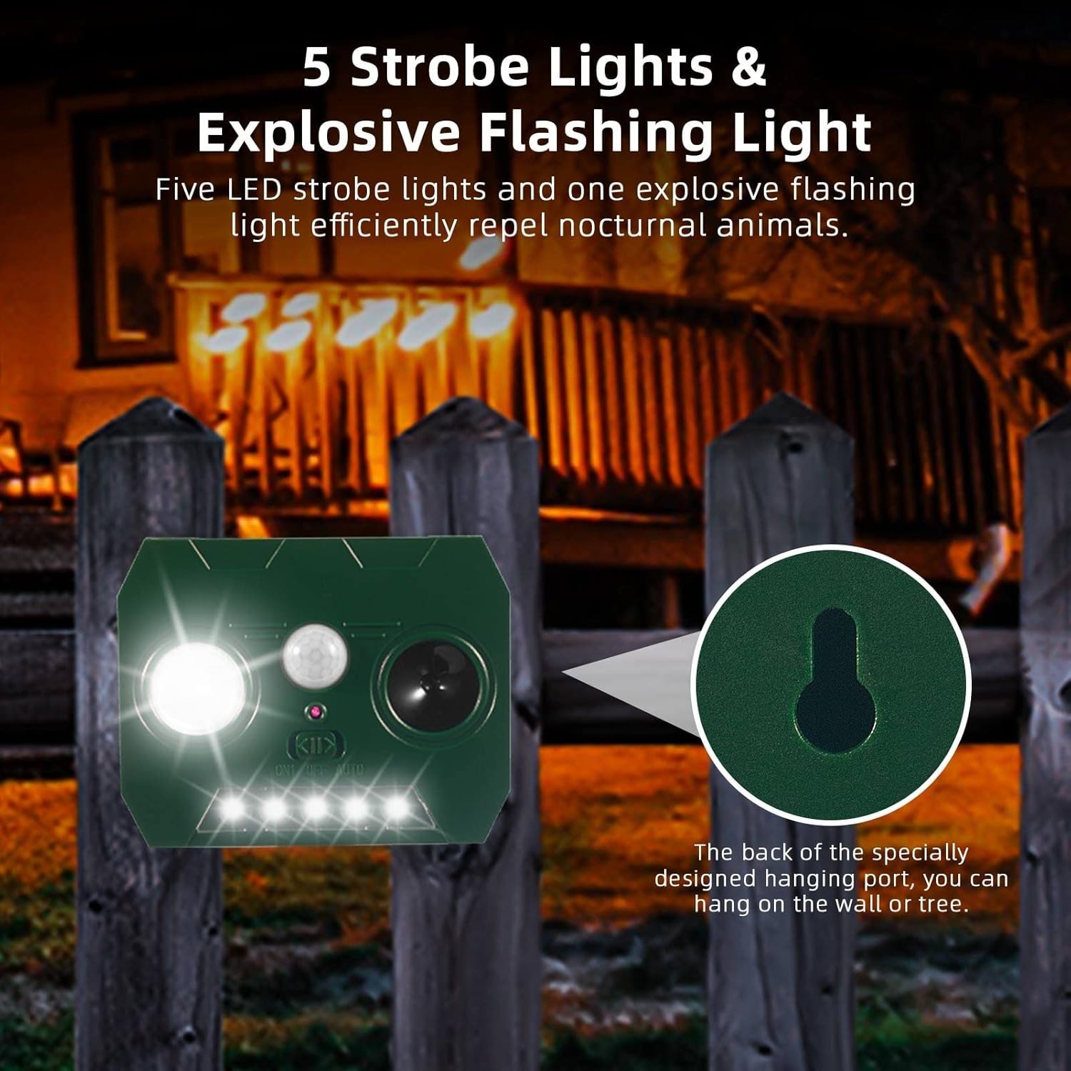 4PCS solar ultrasonic animal repellent outdoor motion sensor Repellent Devices
