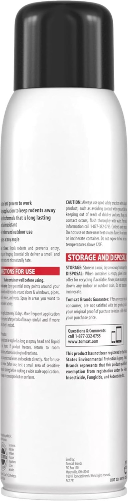 Long-Lasting Rodent Repellent Spray – Child & Pet Safe, Rain-Resistant Formula