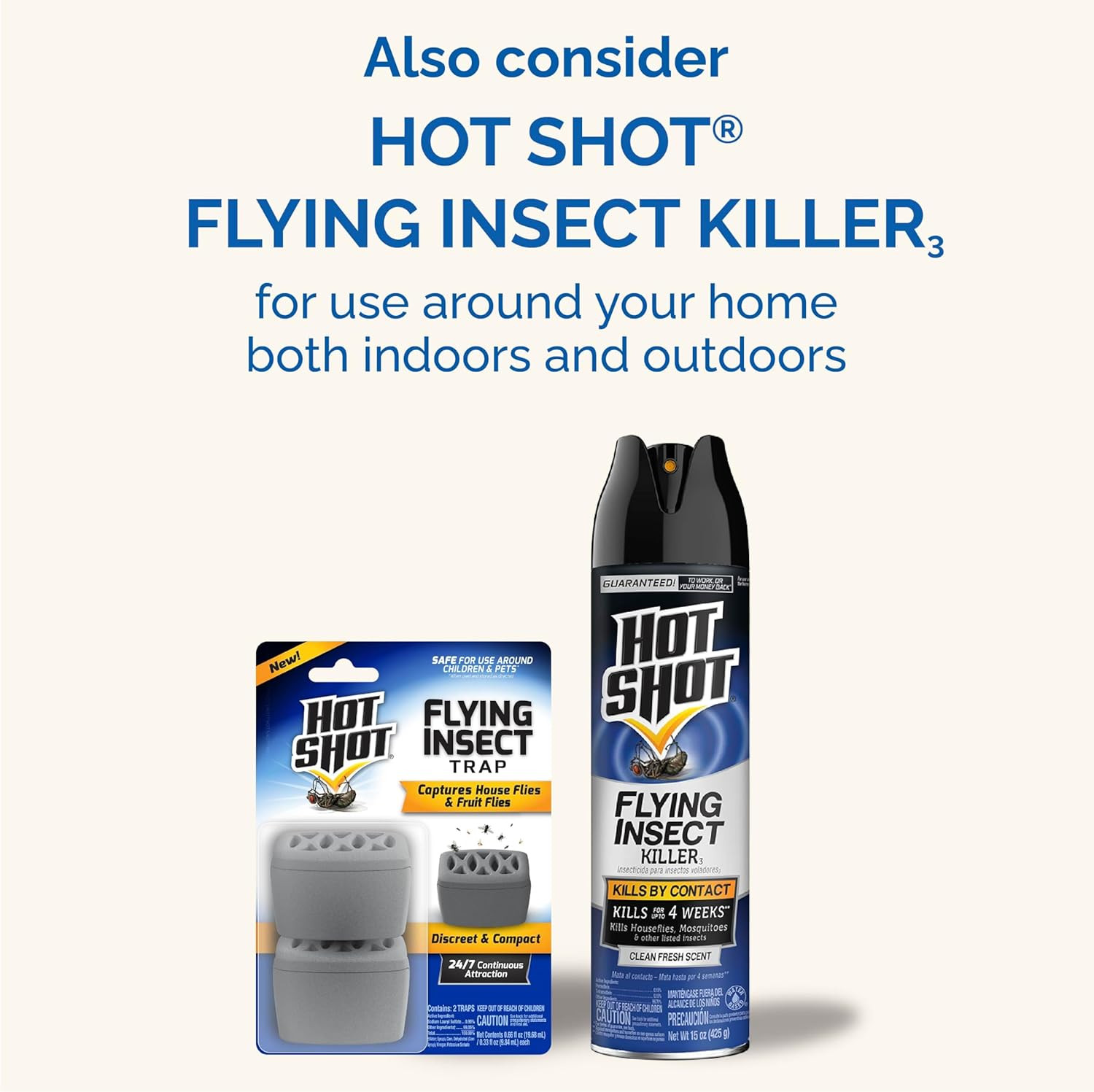 Flying Insect Trap, Discreet, Hassle-Free Trap Attracts, Captures House and Frui