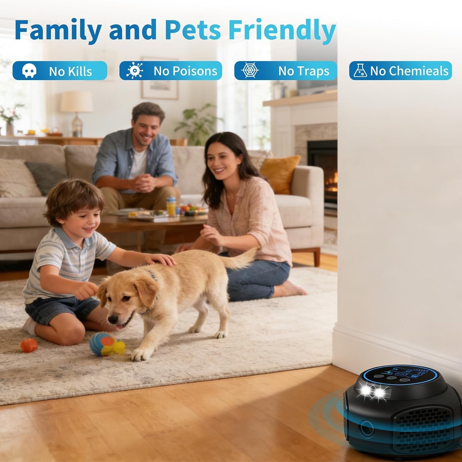 3 Smart Modes Ultrasonic Pest Repeller: Effective Insect & Rodent Control