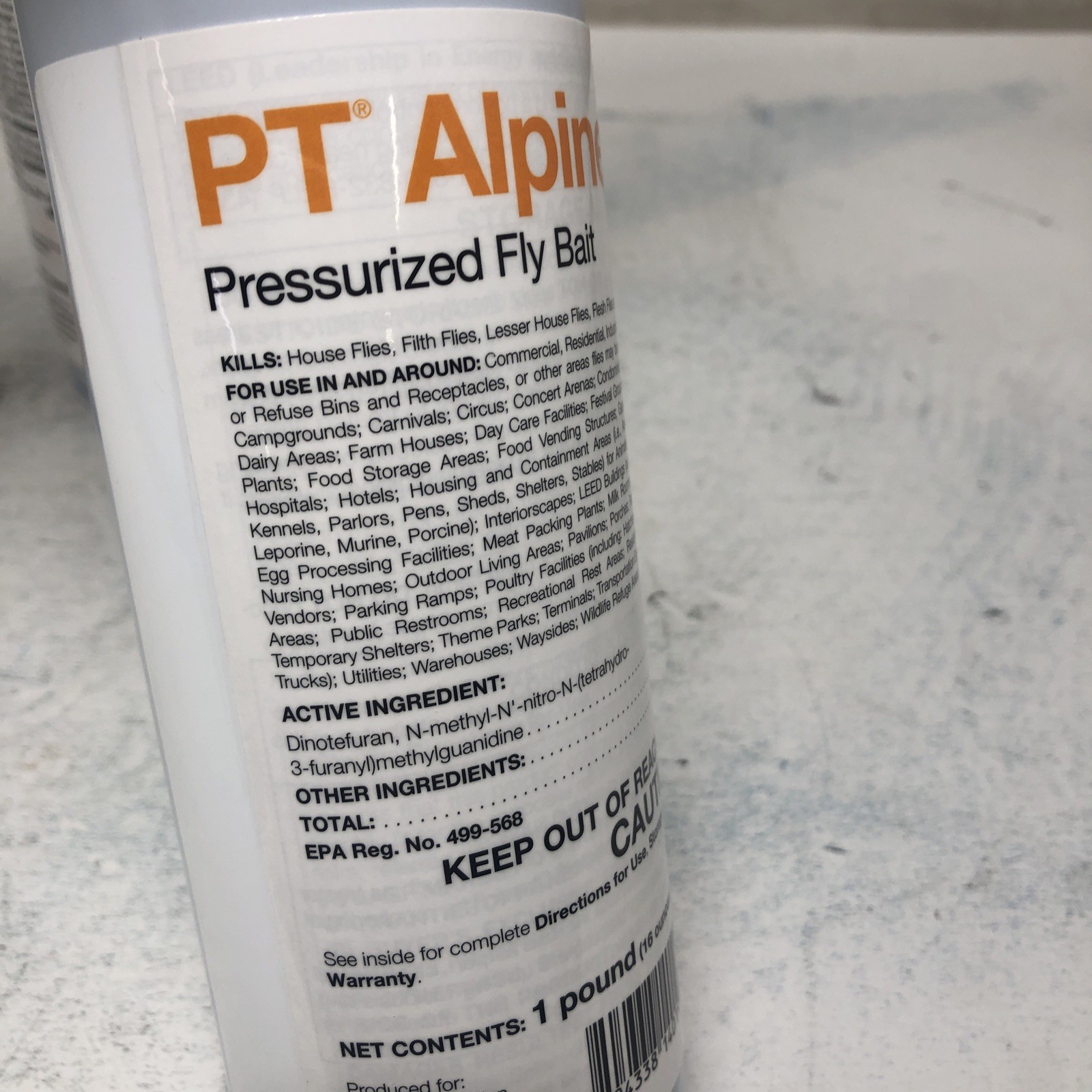 PT Alpine Pressurized Fly Bait 16oz Can Indoor & Outdoor Use (3 PACK)