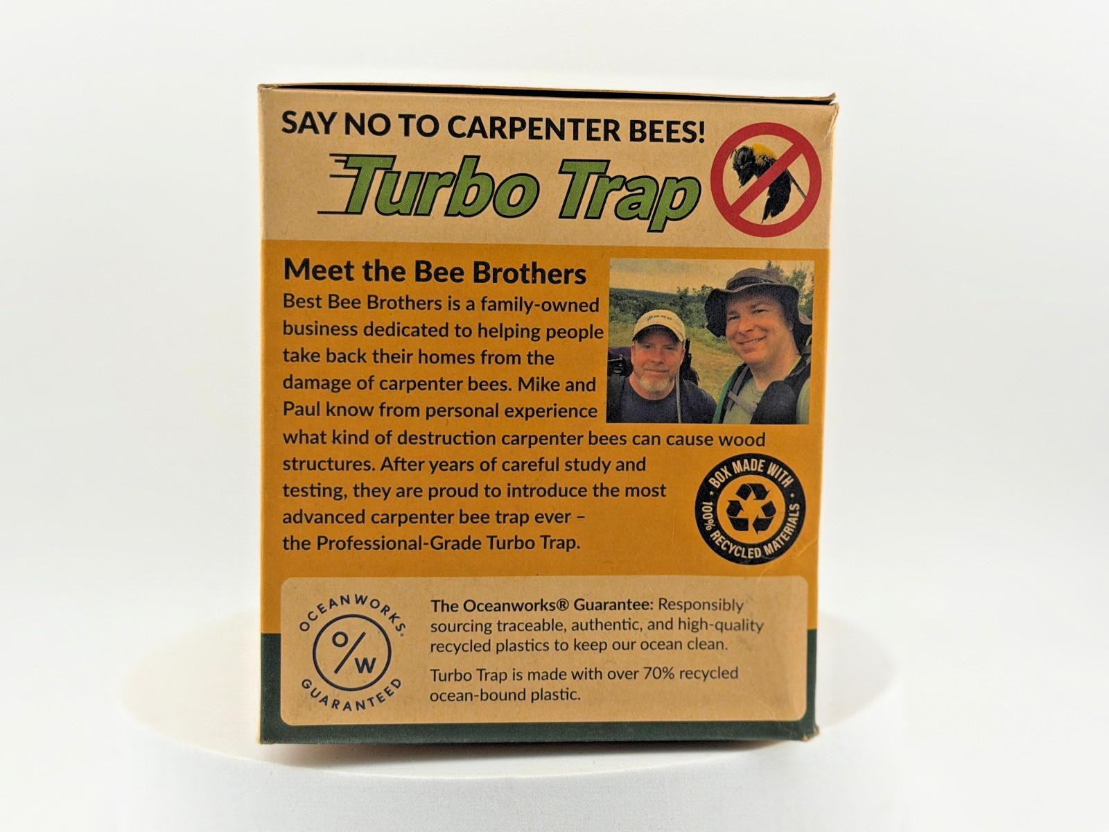 Best Bee Brothers Carpenter Bee Trap: Internal Turbo Funnel, Large Viewpoint