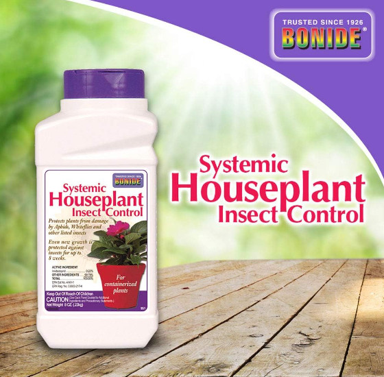 Bonide Systemic Houseplant Insect Control, 8 oz Ready-to-Use Granules for Indoor