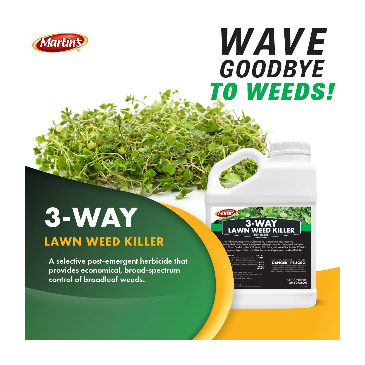 Martin’s 3-Way Lawn Weed Killer Concentrate 32 fl oz by Control Solutions
