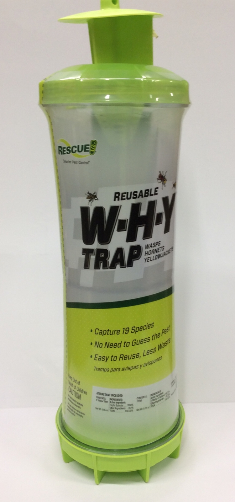 Wasp Hornet Yellowjacket Trap RESCUE W-H-Y WHYTR Reusable Pest Control Hardware