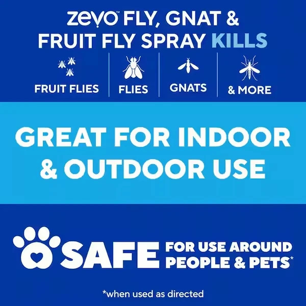 ZEVO 10 oz. Fly, Gnat and Fruit Fly Insect Killer Spray Free Shipping