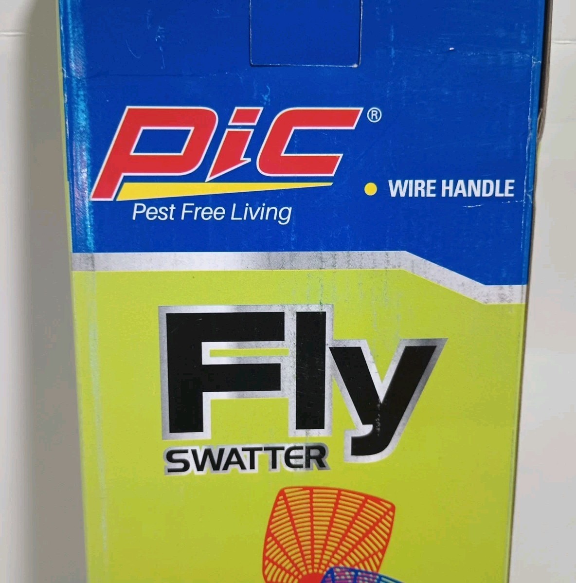 Pack Of 24 PIC Plastic Assorted Colors Metal Handle Fly Swatters