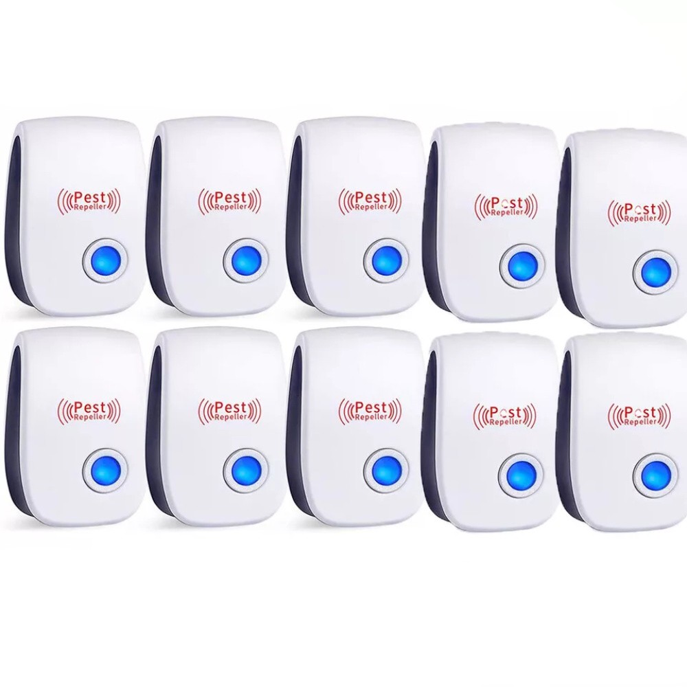 6/10pc Ultrasonic Pest Repeller Control Electronic Repellent Mice Bug Rat Reject