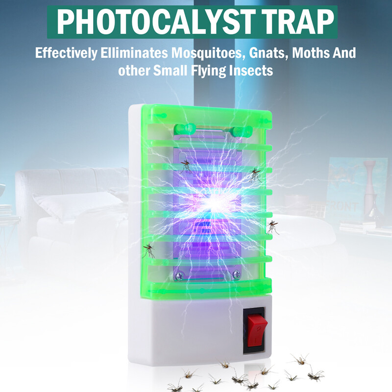 Indoor Plug-In Fruit Fly Insect Trap for Flies, Gnats, Bugs, Repellent UV Light