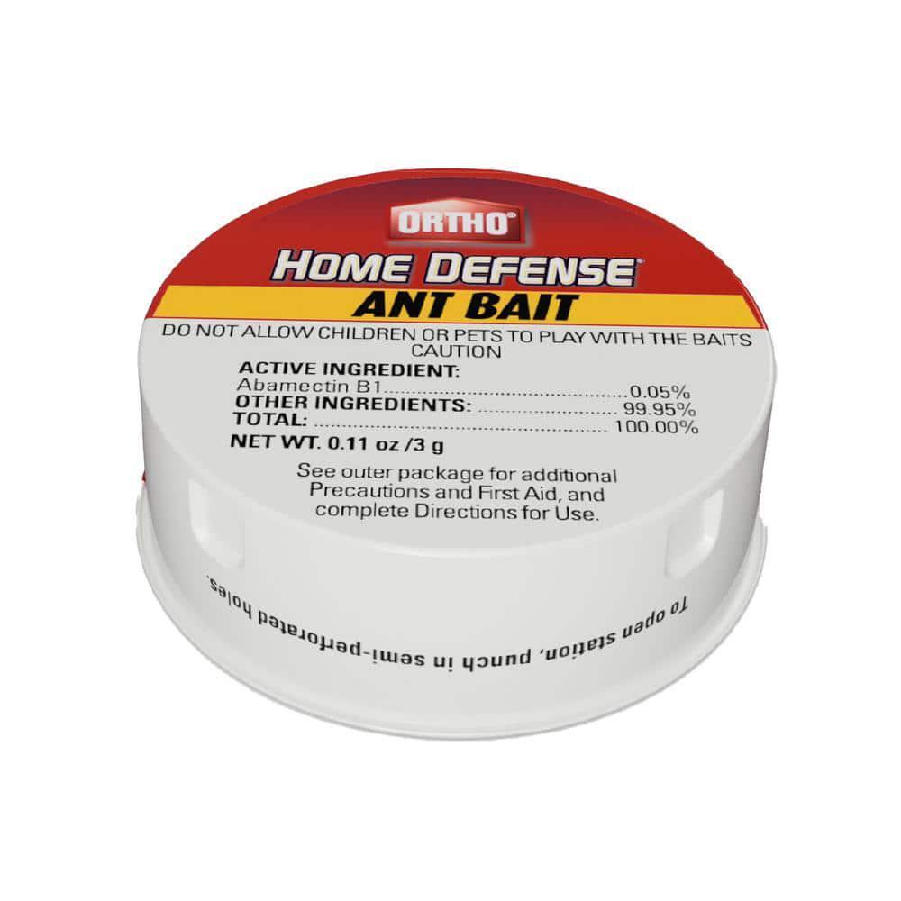Ortho Metal Ant Bait Stations Pre-Baited Indoor Outdoor Red White (10-Pack)
