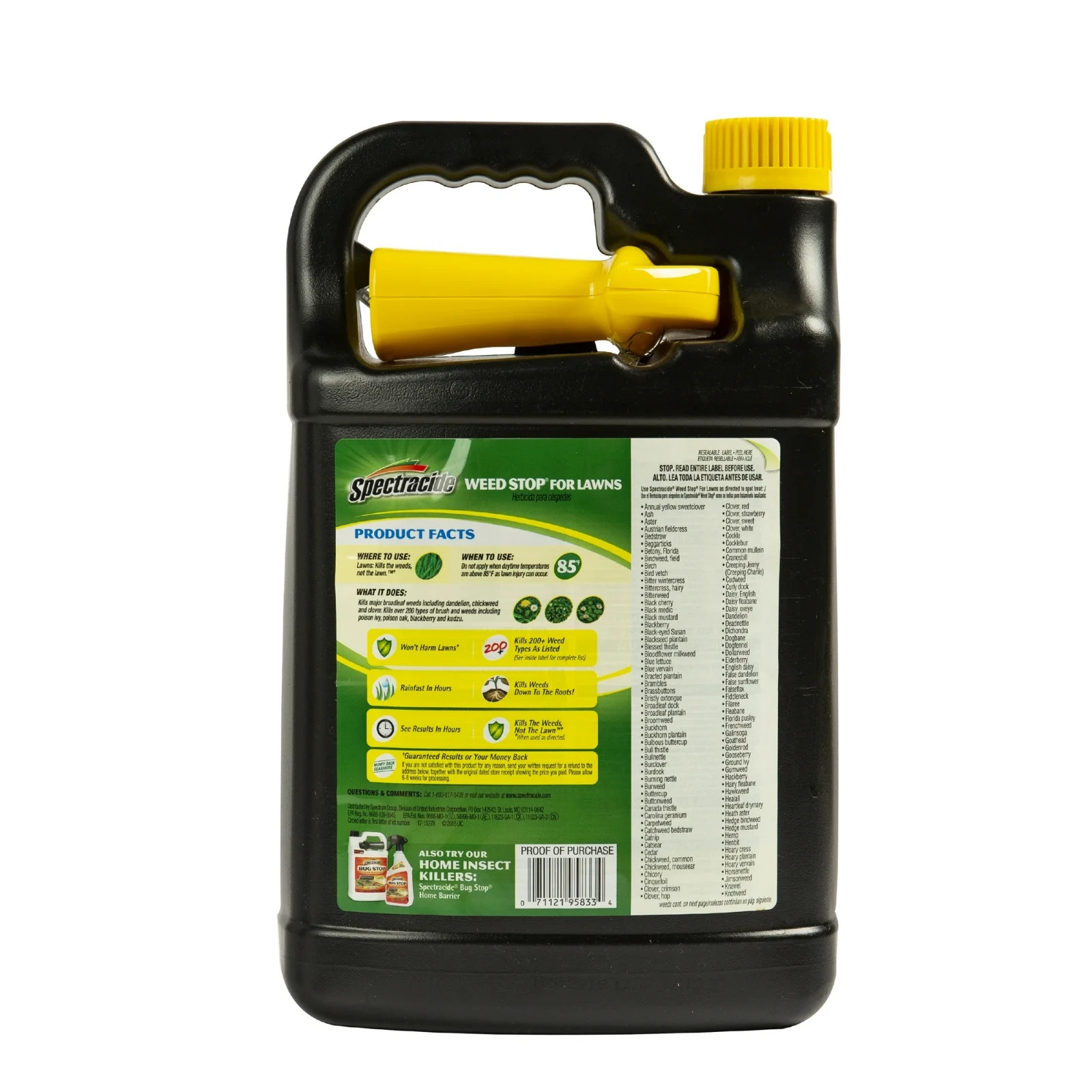 Spectracide Weed Stop for Lawns, Ready-to-Use Formula, 1 Gallon