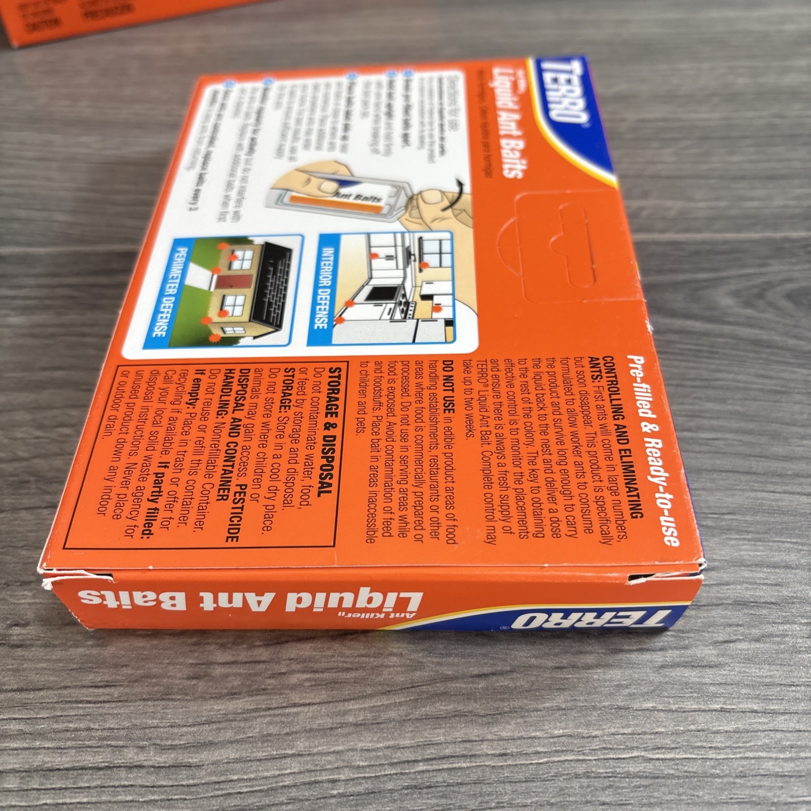 Lot of 2 Terro Liquid Ant Killer Bait Tray Traps Ready to Use 6 Bait Stations