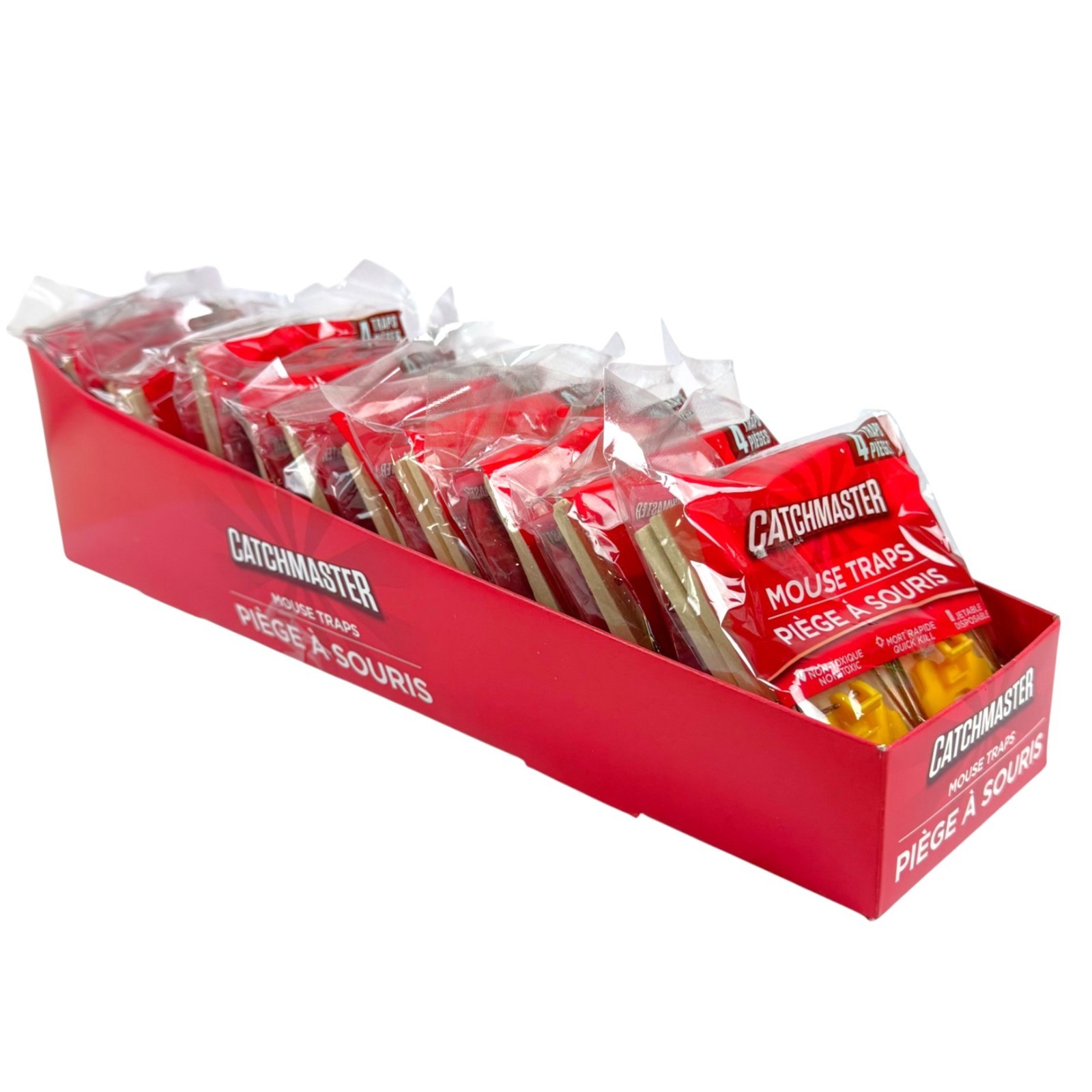 Catchmaster Mouse Traps 48-Count Disposable Traditional Kiln-Dried Wood Traps