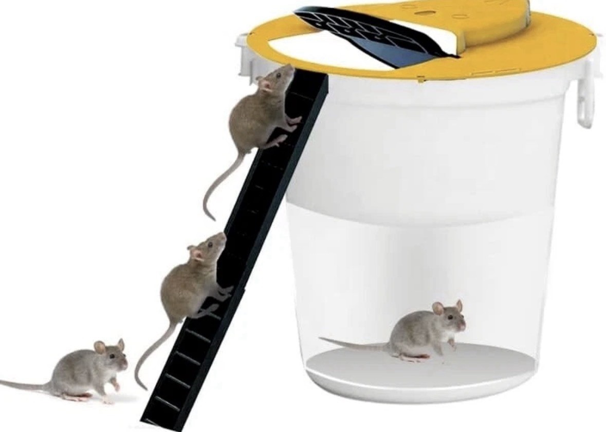 Mouse Rat Trap Flip & Slide Mouse Trap Bucket Catcher Mousetrap Slide Bucket Lid