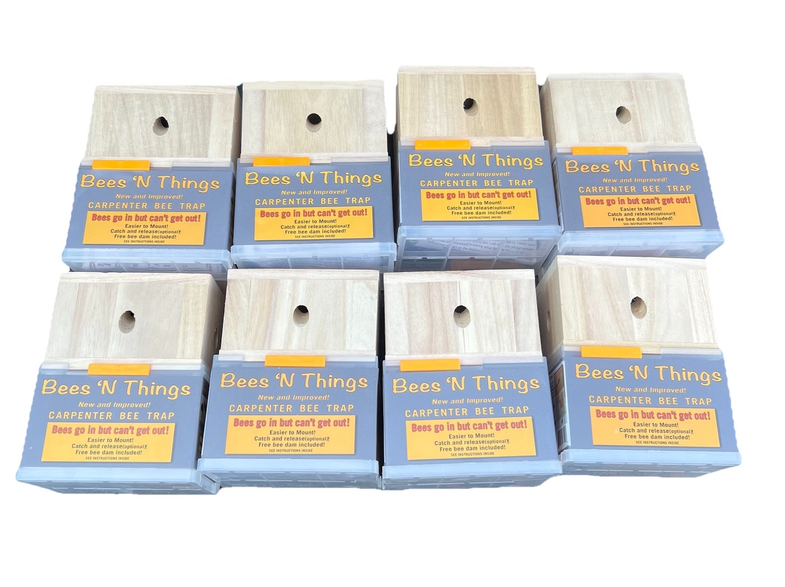 New Bees ‘N Things Outdoor Carpenter Bee Traps – Lot of 8